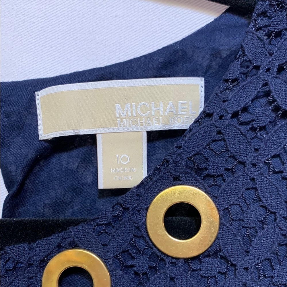 MICHAEL Michael Kors Blue Sheath Mini Dress - Picture 2 of 4